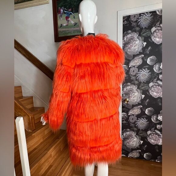 New Free People x Anna Sui Fab Faux Fur Coat - Picture 9 of 12
